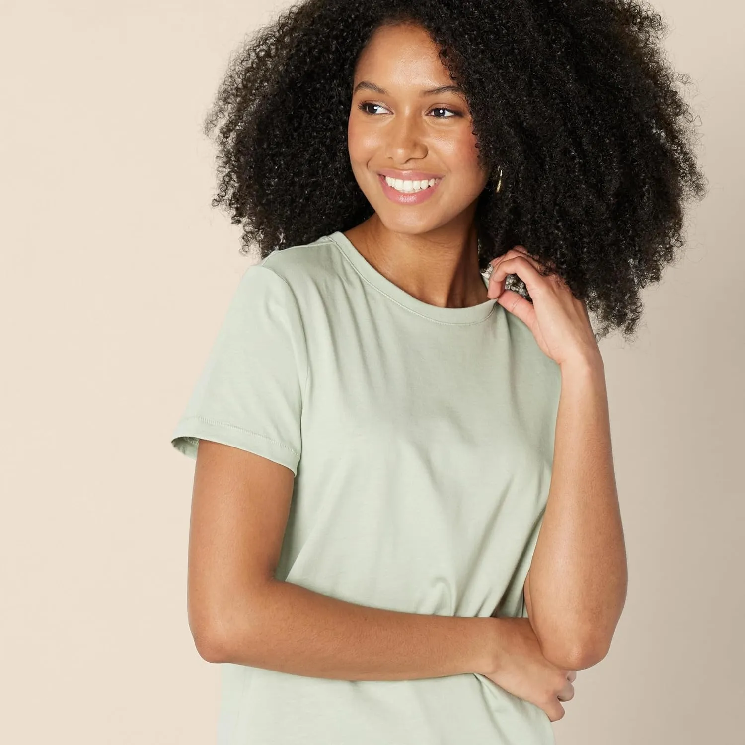 Amazon Essentials Women's Regular Fit 100% Cotton Crewneck Short Sleeve T-Shirt, Multipacks