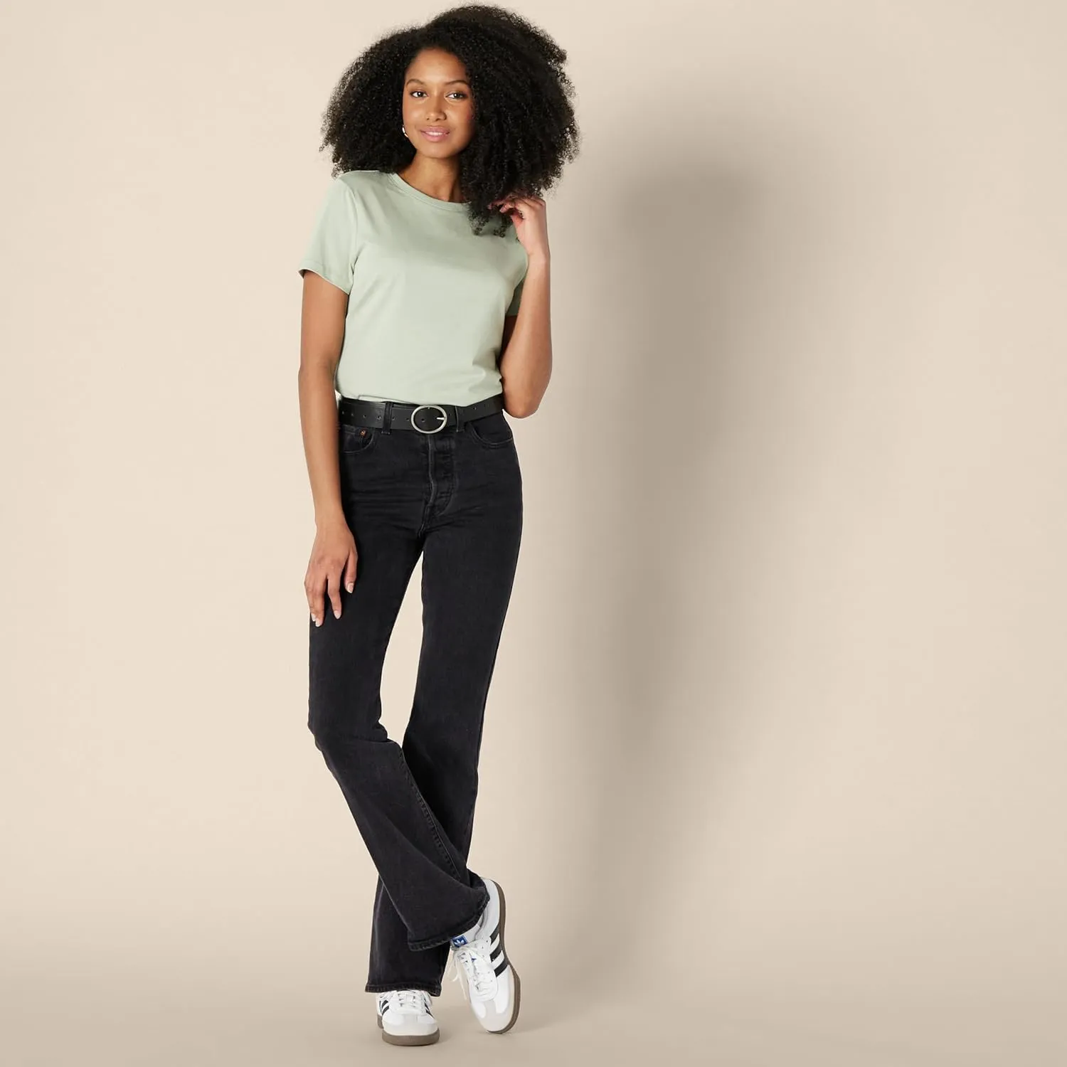 Amazon Essentials Women's Regular Fit 100% Cotton Crewneck Short Sleeve T-Shirt, Multipacks