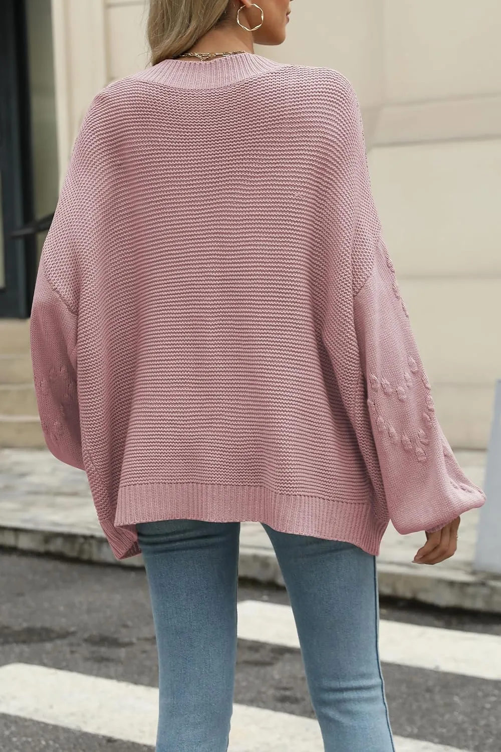 Cakulo Womens 2025 Oversized Chunky Cardigan Sweaters Fall Fashion Open Front Knit Long Sleeve Pockets Cardigans