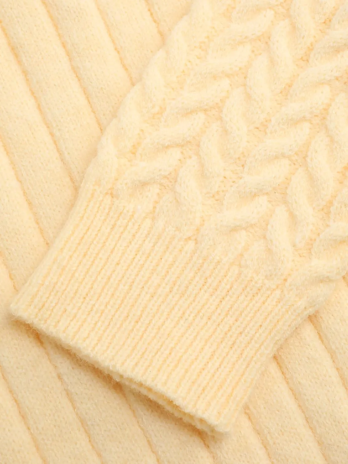 CIDER Knit Polo Long Sleeve Top
