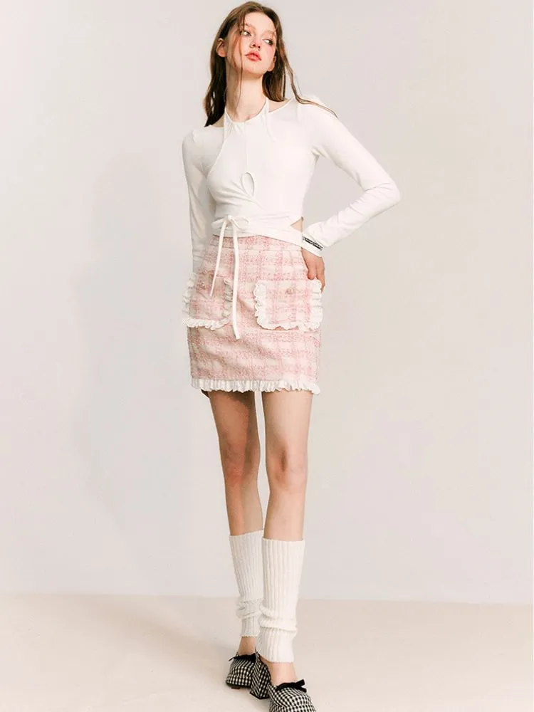 Hanging Neck Knitted Top【s0000001646】