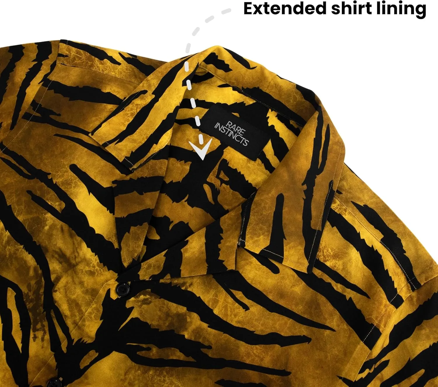 Leopard Print Shirt for Men - Summer Hawaiian Short Sleeve Cheetah Print and Tiger Button Down Shirt for Men