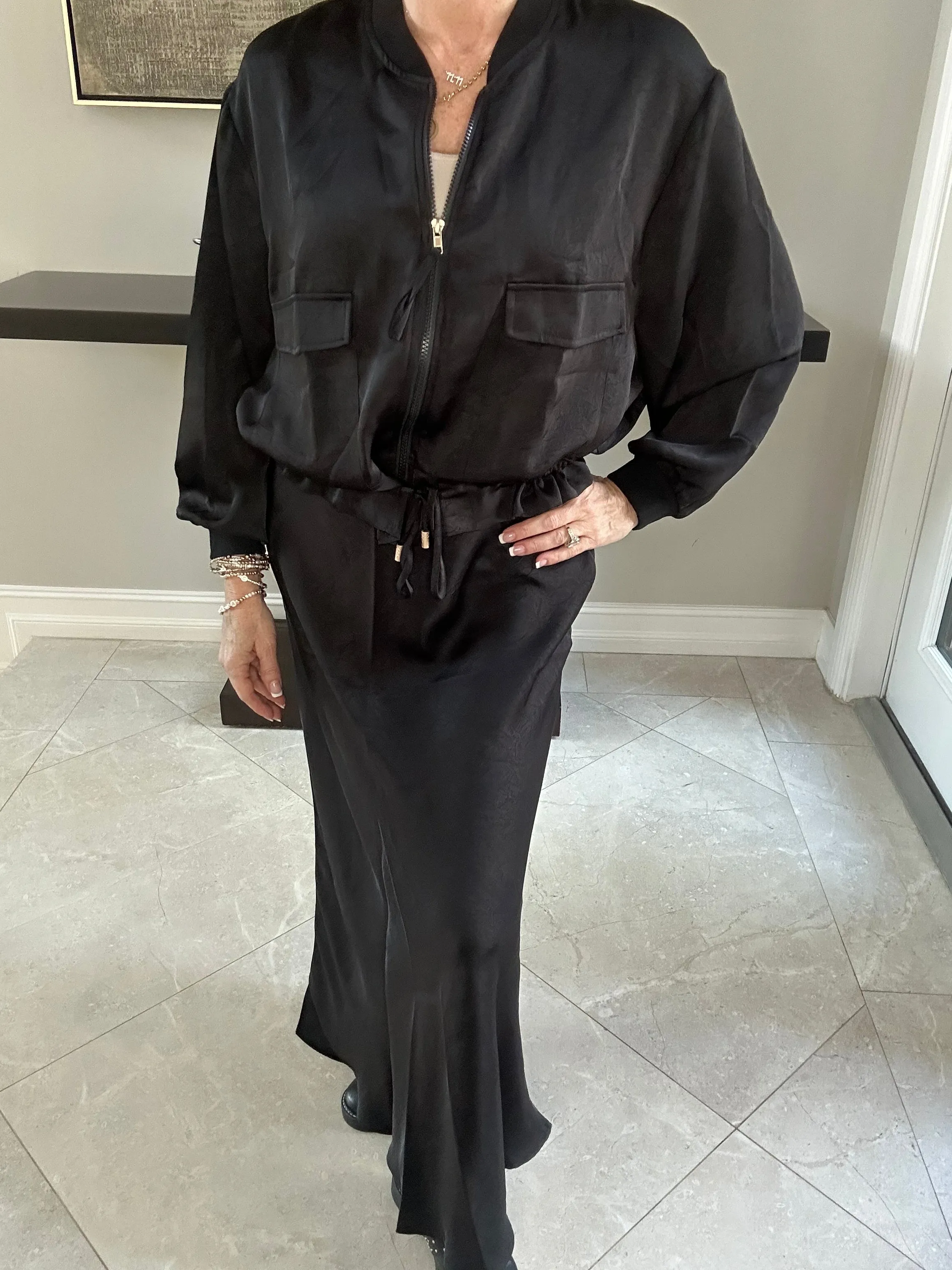 Manhattan Satin Skirt