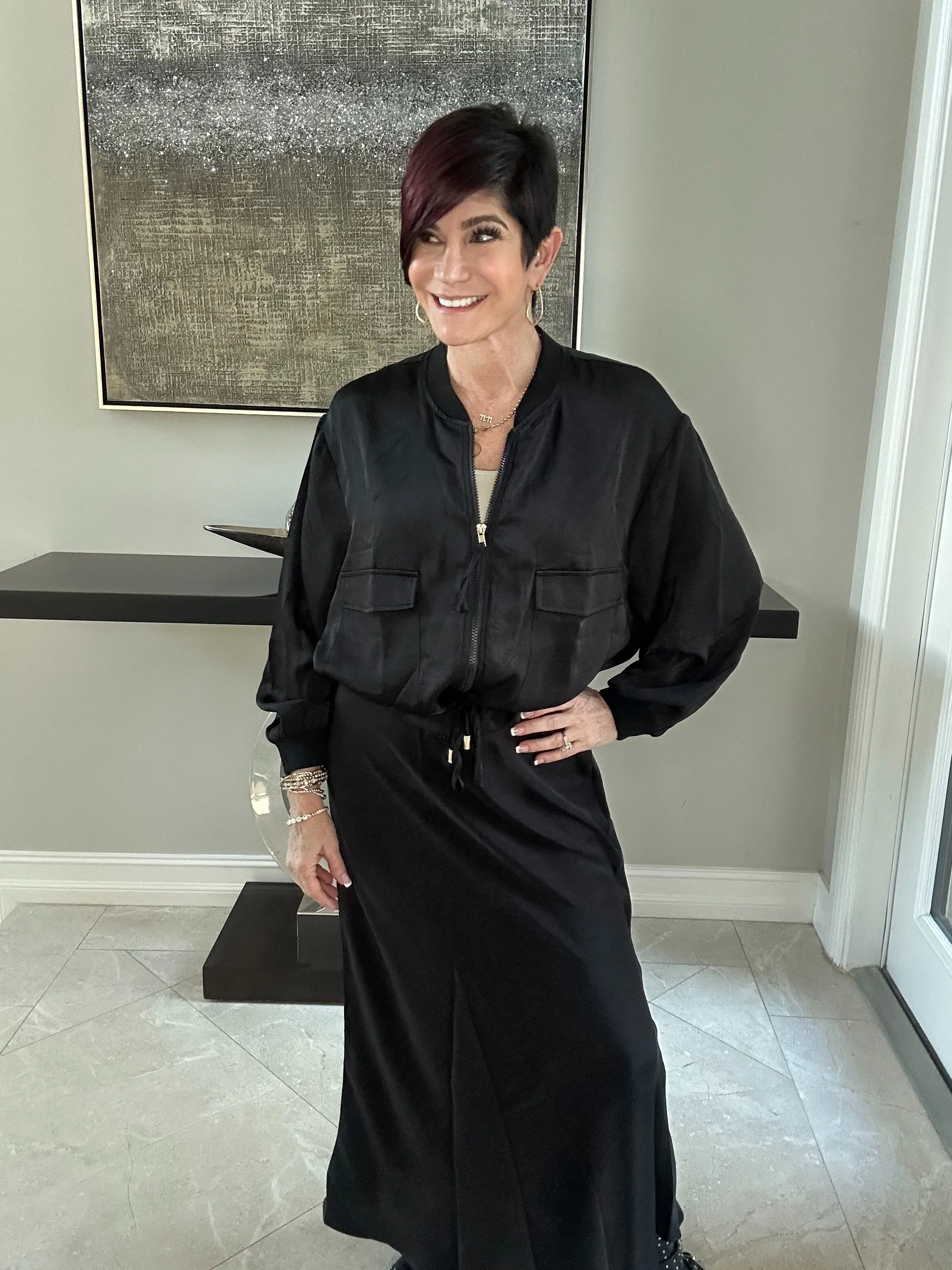 Manhattan Satin Skirt