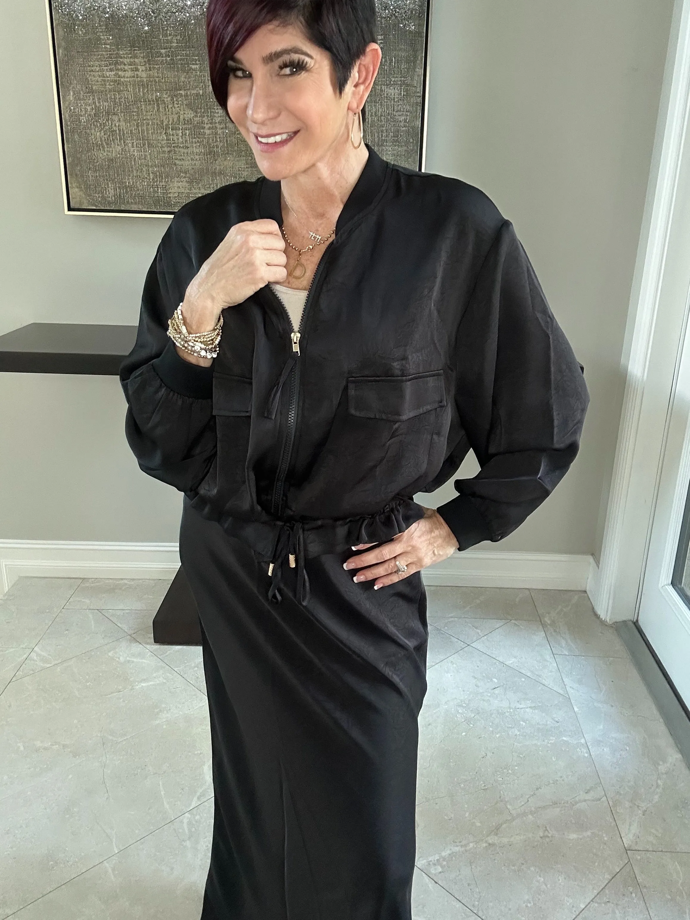 Manhattan Satin Skirt