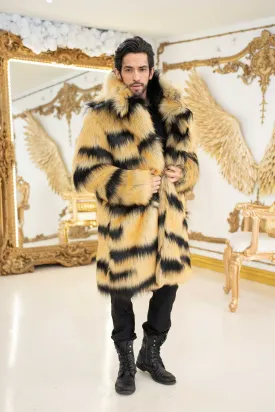 Men's Dutch Coat in "Abstract Tiger" STOCK