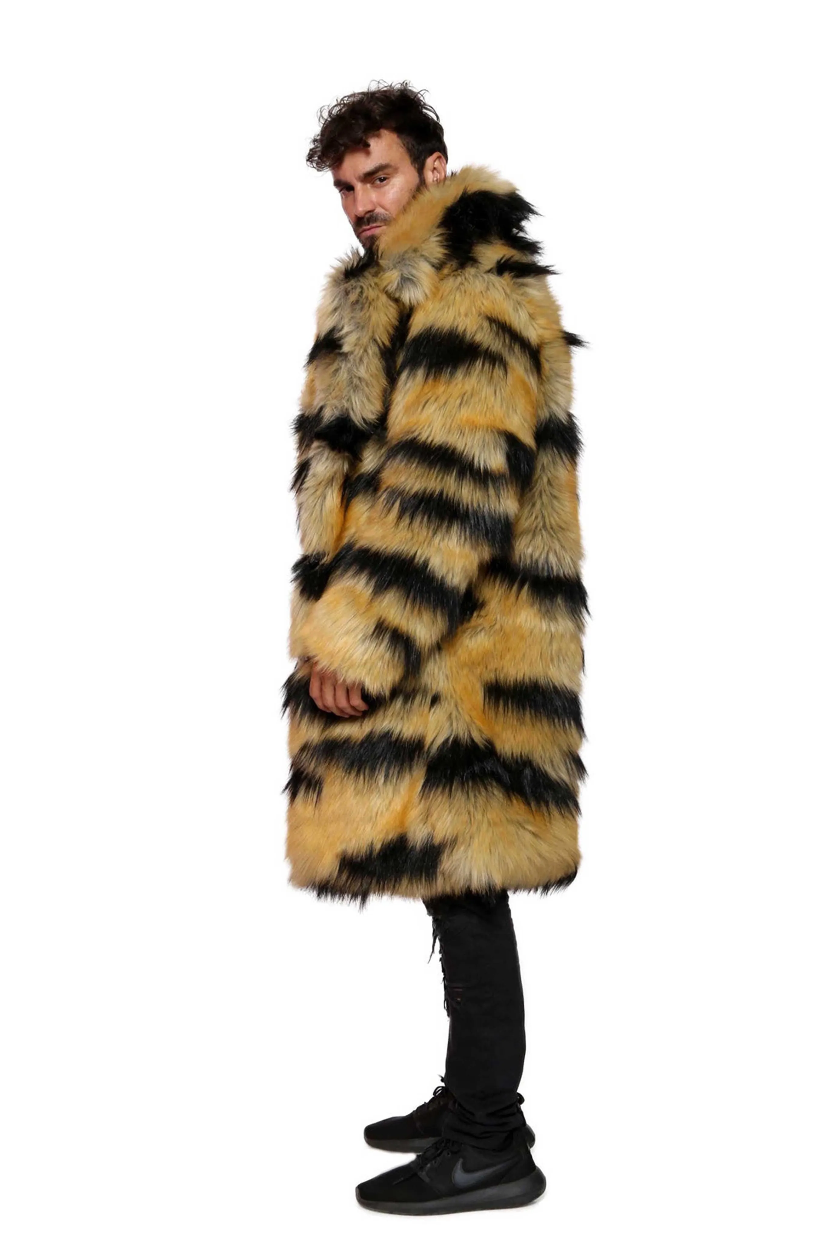 Men's Dutch Coat in "Abstract Tiger" STOCK