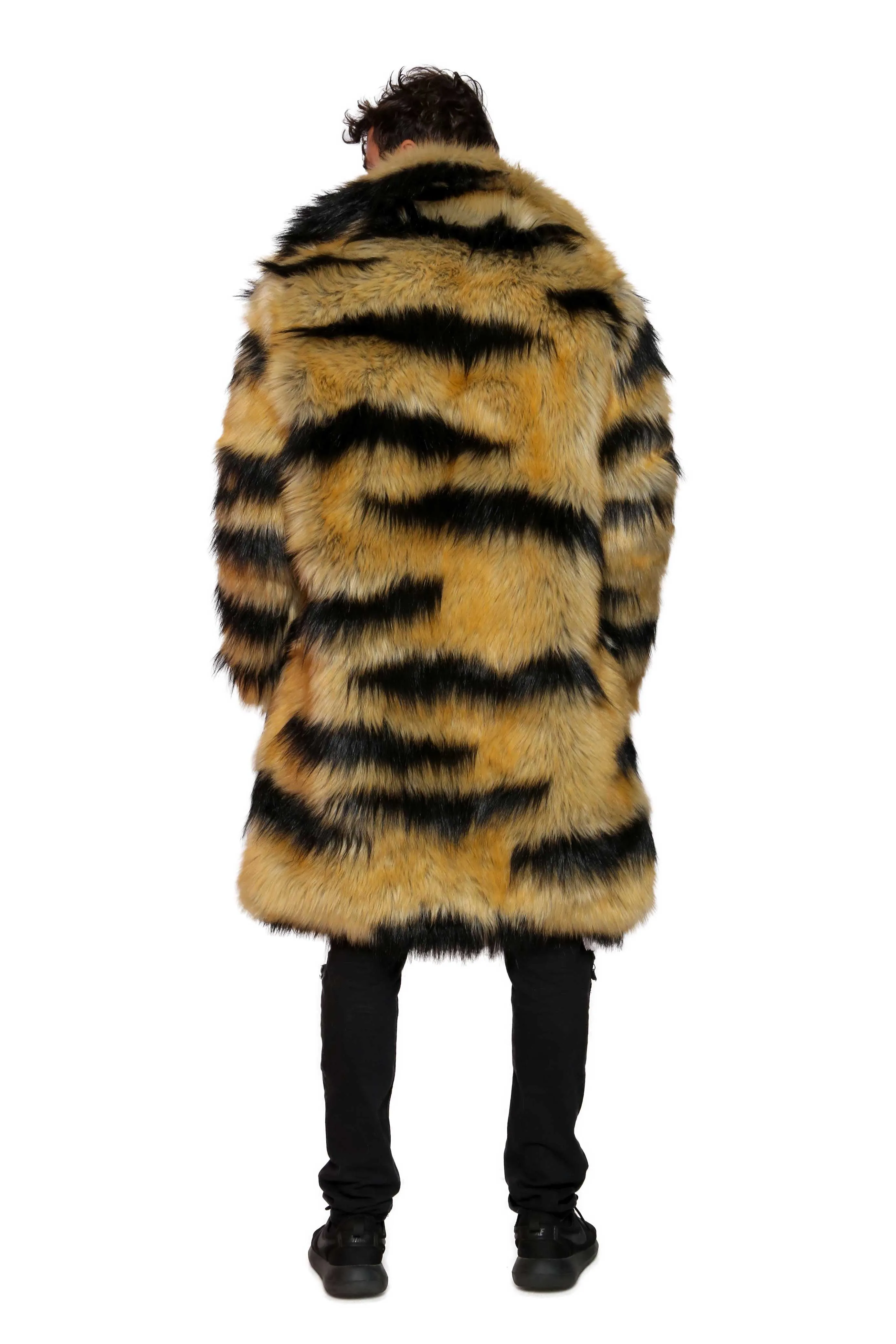 Men's Dutch Coat in "Abstract Tiger" STOCK