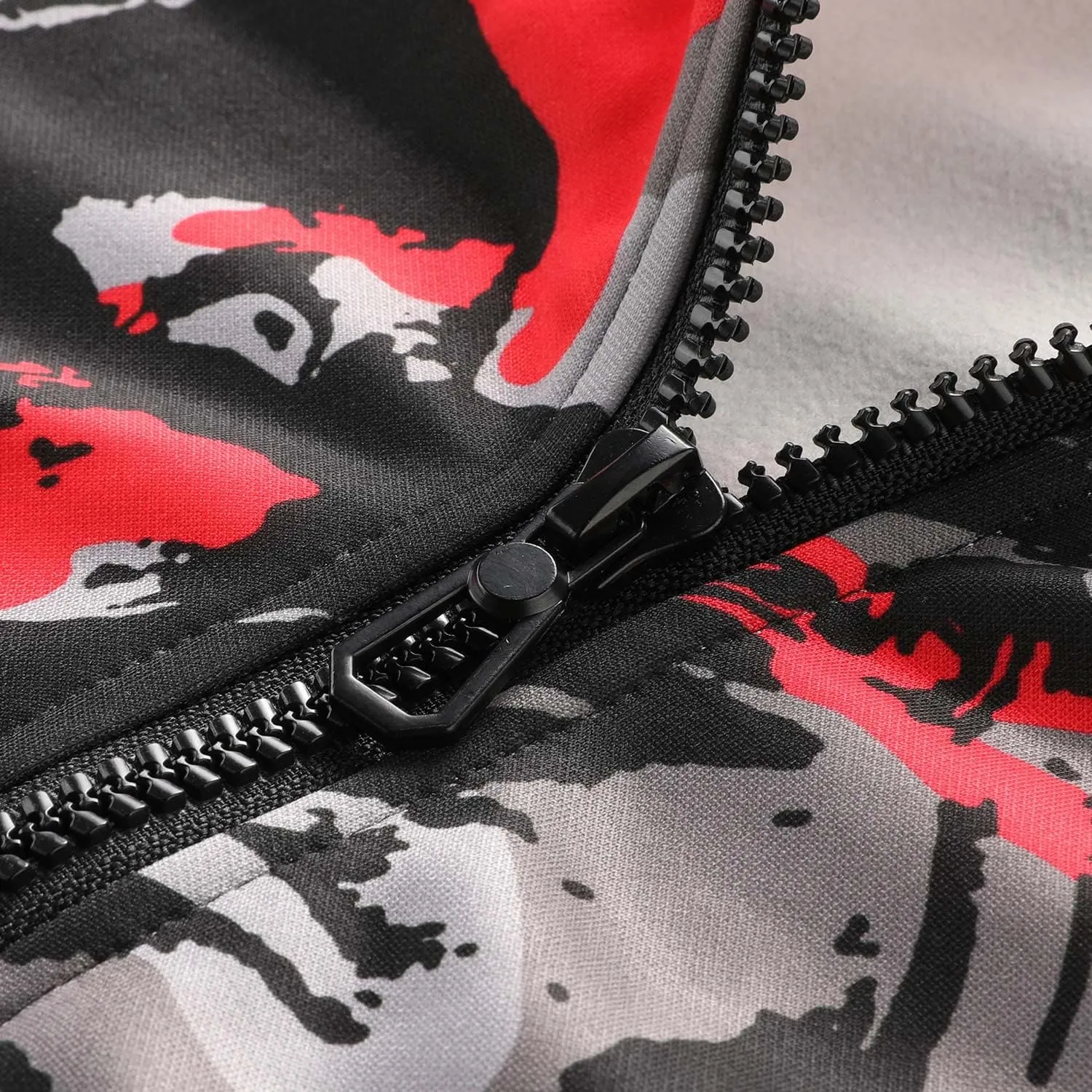 Men's Zip Up Color Block Hoodie Fleece Gym Workout zippered Sweatshirt Fashion Long Sleeve Hooded WIth Pocket