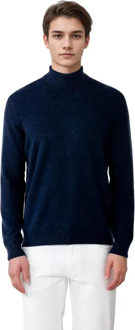Mongolian Cashmere Turtleneck Sweater for Men - 100% Pure Cashmere, Warm Winter Sweater