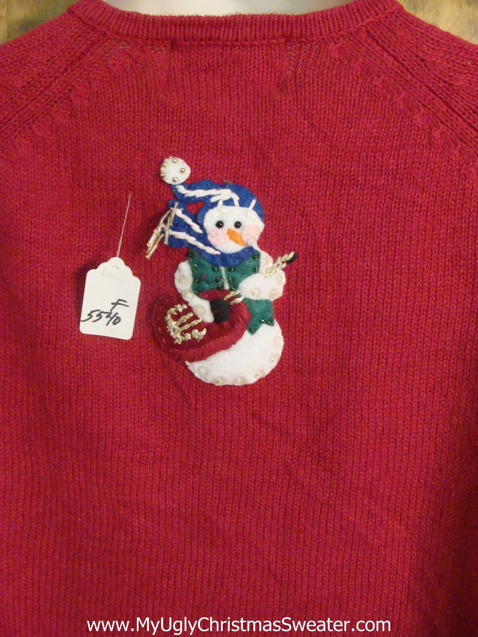 Musical Snowmen Funny Ugly Sweater for a Christmas Party