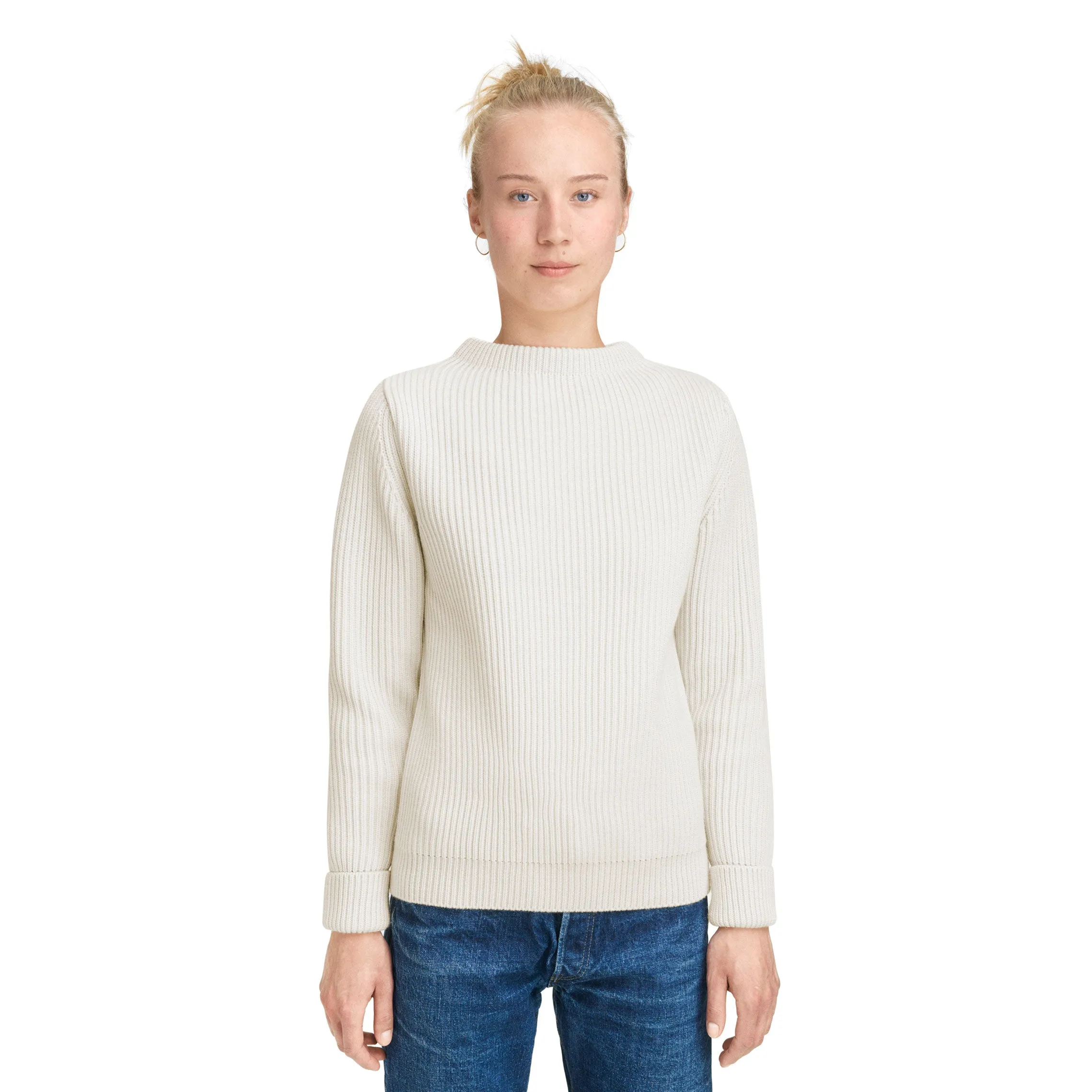 Navy Crewneck Yellow