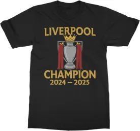 Soccer Champions 2024-2025 Trophy Liverpool-Inspired Unisex T-Shirt