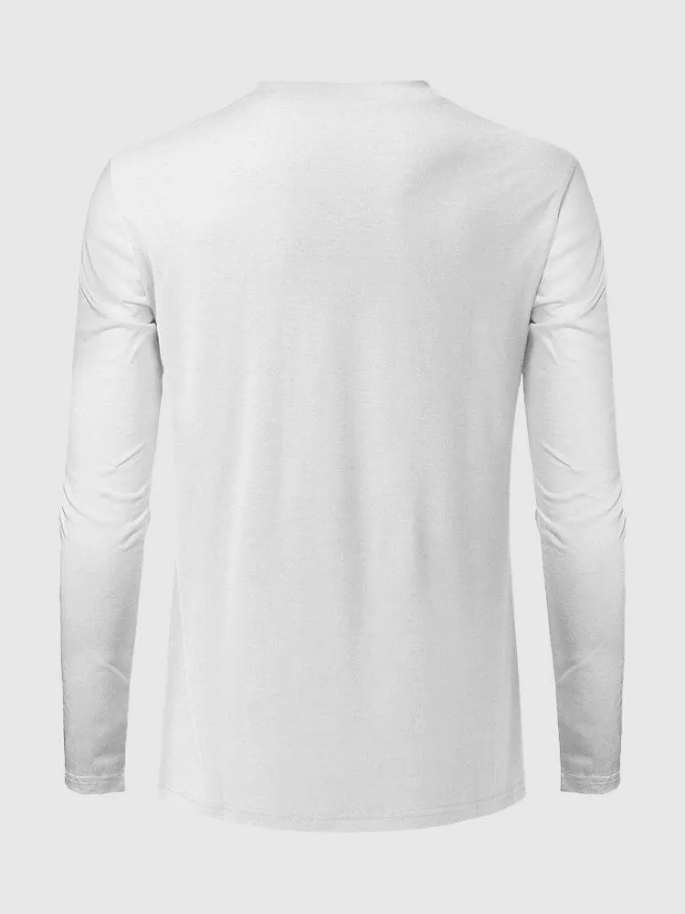 Solid Color V-neck T-Shirt