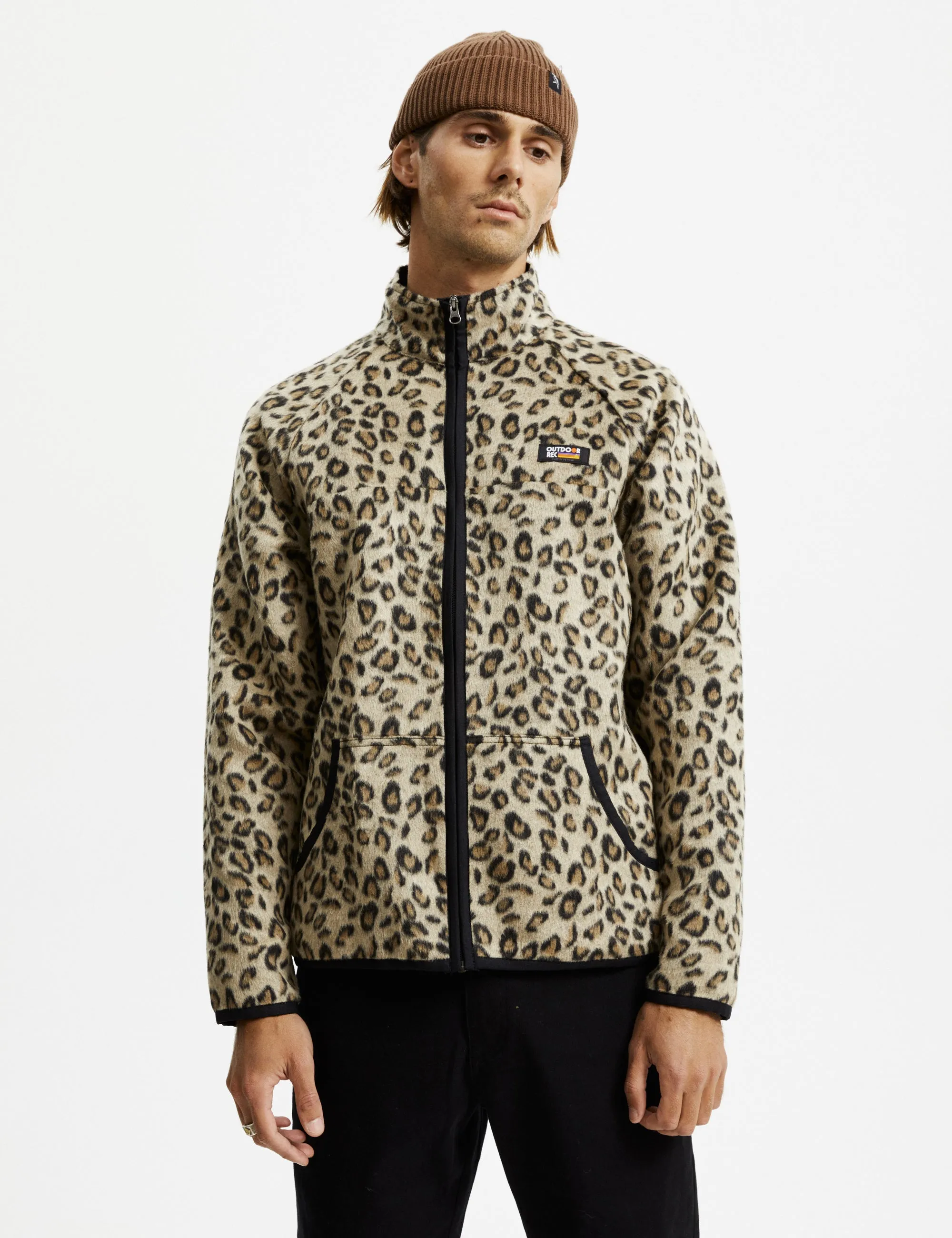 Zip Thru Jacket - Leopard
